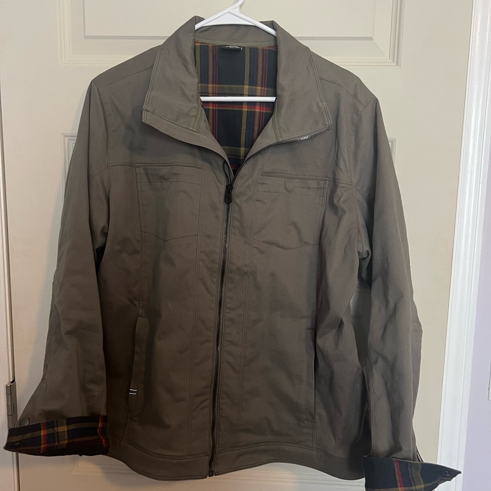 Kuhl Brown Jacket with Plaid Lining